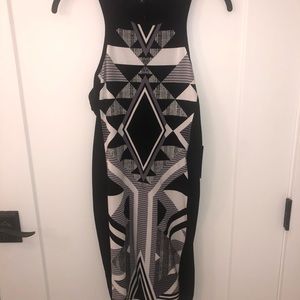 NWT - Express Geometric Print Midi Dress